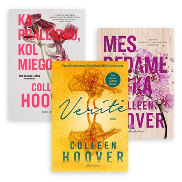 Colleen Hoover 3 knygų rinkinys: Mes dedame tašką + Ką praleidau, kol miegojai + Veritė (specialusis leidimas) paveikslėlis