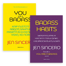 Jen Sincero 2 knygų rinkinys: You are a badass + Badass Habits paveikslėlis